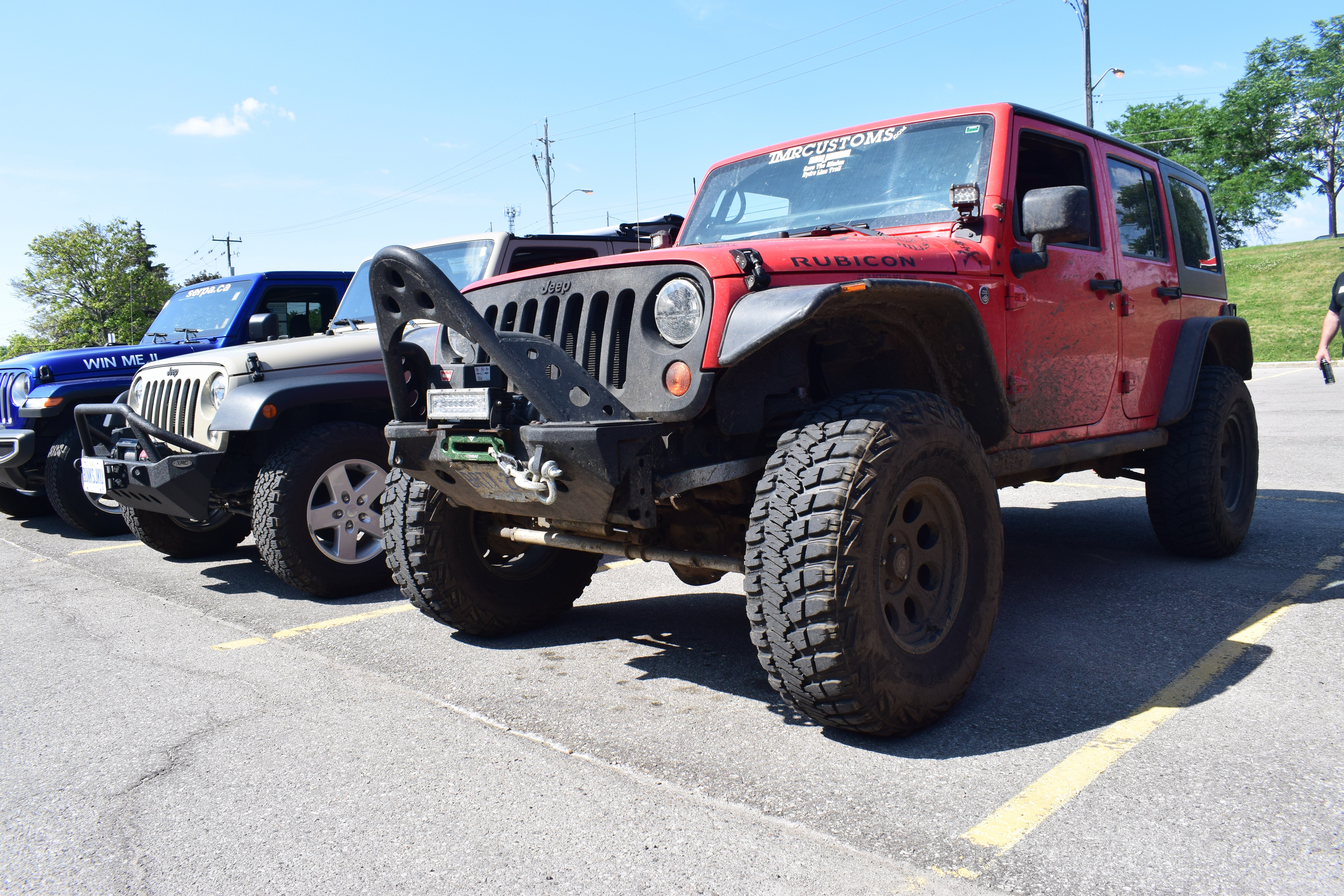 Jeep in a parking lot