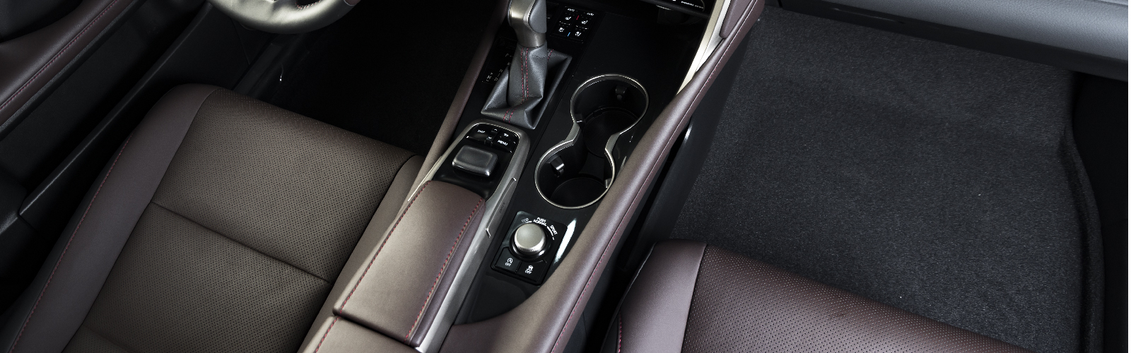 center console of a vehicle